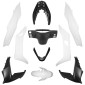 FAIRINGS/BODY PARTS FOR MAXISCOOTER HONDA 125 PCX 2014>2016 GLOSS WHITE/MATT BLACK (11 PARTS KIT) -P2R- 3700948195239