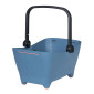 PANIER ARRIERE PLASTIC BASIL BUDDY BLEU POUR CHIEN (45x32x22) (LIVRE AVEC FIXATION ETAU PORTE BAGAGE) COMPATIBLE SYSTEME MIK 3700948311431