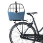 PANIER ARRIERE PLASTIC BASIL BUDDY BLEU POUR CHIEN (45x32x22) (LIVRE AVEC FIXATION ETAU PORTE BAGAGE) COMPATIBLE SYSTEME MIK 3700948311431