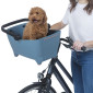 PANIER ARRIERE PLASTIC BASIL BUDDY BLEU POUR CHIEN (45x32x22) (LIVRE AVEC FIXATION ETAU PORTE BAGAGE) COMPATIBLE SYSTEME MIK 3700948311431