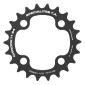CHAINRING FOR MTB- 4 Arms- INNER FOR DOUBLE 22T.Ø 64 CHINOOK ALUMINIUM BLACK- TA FOR SHIMANO / SRAM / RACE FACE / FSA 10/11 SPEED-. 3662458000628