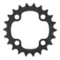 CHAINRING FOR MTB- 4 Arms- INNER FOR DOUBLE 22T.Ø 64 CHINOOK ALUMINIUM BLACK- TA FOR SHIMANO / SRAM / RACE FACE / FSA 10/11 SPEED-. 3662458000628