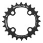 CHAINRING FOR MTB- 4 Arms- INNER FOR DOUBLE 24T.Ø 64 CHINOOK ALUMINIUM BLACK- TA FOR SHIMANO / SRAM / RACE FACE / FSA 10/11 SPEED-. 3662458000635