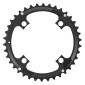 CHAINRING FOR MTB - 4 Arms- DOUBLE/TRIPLE 38T.Ø 104 -OUTER- CHINOOK ALUMINIUM BLACK- TA FOR SHIMANO / SRAM / RACE FACE / FSA 10/11 SPEED-.. COMPATIBLE IN MID POSITION FOR TRIPLE 3662458000741