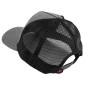 CASQUETTE AKRAPOVIC TYPE CAMIONNEUR GRIS FONCE/MAILLE NOIR (LOGO ROUGE) 3831126428112