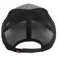 CASQUETTE AKRAPOVIC TYPE CAMIONNEUR GRIS FONCE/MAILLE NOIR (LOGO ROUGE) 3831126428112