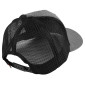 CASQUETTE AKRAPOVIC TYPE CAMIONNEUR GRIS FONCE/MAILLE NOIR (LOGO ROUGE) 3831126428112
