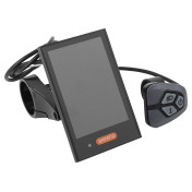 COMPTEUR / DISPLAY AVEC UNITE DE COMMANDE VAE BAFANG DP C18 UART POUR MOTEUR CENTRAL NOIR (SUPPORT 22,2/25 mm LONGUEUR CABLE 500 mm) 3667385002509