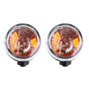 CLIGNOTANT SCOOT ADAPTABLE KYMCO 50-125 AGILITY ARRIERE TRANSPARENT/NOIR (HOMOLOGUE CE) (PAIRE) -P2R- 3700948302064