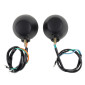CLIGNOTANT SCOOT ADAPTABLE KYMCO 50-125 AGILITY ARRIERE TRANSPARENT/NOIR (PAIRE) -P2R- 3700948302064