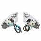 CLIGNOTANT SCOOT ADAPTABLE KYMCO 50-125 AGILITY AVANT TRANSPARENT/NOIR (HOMOLOGUE CE) (PAIRE) -P2R- 3700948302071