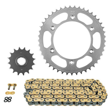 KIT CHAINE ADAPTABLE CF MOTO 800 MT 2022>, NK 2022> 520 16x45 (DIAM COURONNE 125/150/8.50) (DEMULTIPLICATION ORIGINE) -AFAM- 5400598232411