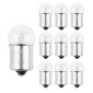 AMPOULE/LAMPE STANDARD 12V 10W CULOT BA15s BULB G18,5 GRAISSEUR TRANSPARENT (CLIGNOTANT) (BOITE DE 10) -P2R- 3667385002882