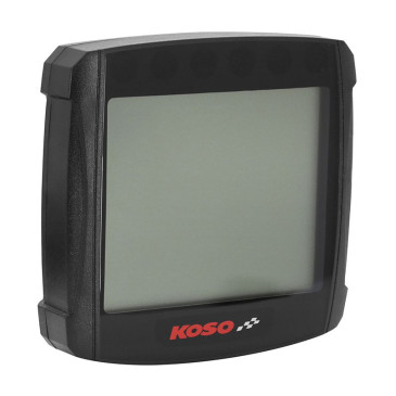 COMPTEUR KOSO DIGITAL MULTIFONCTIONS XR-01S (TOTALISATEUR KILOMETRIQUE/ TOTALISATEUR HEURES/ JAUGE ESSENCE/ HORLOGE/ VOLMETRE/ ALERTE VOLTAGE) 3700948099582