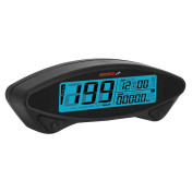 COMPTEUR KOSO DIGITAL MULTIFONCTIONS EX-02S ALIMENTATION SUR BATTERIE (TOTALISATEUR KILOMETRIQUE/ TOTALISATEUR HEURES/ HORLOGE/ VOLMETRE/ ALERTE VOLTAGE) VERSION STREET 4260303013534