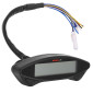 COMPTEUR KOSO DIGITAL MULTIFONCTIONS EX-02S ALIMENTATION SUR BATTERIE (TOTALISATEUR KILOMETRIQUE/ TOTALISATEUR HEURES/ HORLOGE/ VOLMETRE/ ALERTE VOLTAGE) VERSION STREET 4260303013534