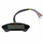 COMPTEUR KOSO DIGITAL MULTIFONCTIONS EX-02S ALIMENTATION SUR BATTERIE (TOTALISATEUR KILOMETRIQUE/ TOTALISATEUR HEURES/ HORLOGE/ VOLMETRE/ ALERTE VOLTAGE) VERSION STREET 4260303013534