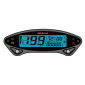 COMPTEUR KOSO DIGITAL MULTIFONCTIONS EX-02S ALIMENTATION SUR BATTERIE (TOTALISATEUR KILOMETRIQUE/ TOTALISATEUR HEURES/ HORLOGE/ VOLMETRE/ ALERTE VOLTAGE) VERSION STREET 4260303013534