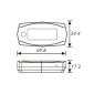 COMPTE TOURS KOSO DIGITAL MINI 4 15000 TRS/MIN (RETROECLAIRAGE) (69,8x34,4x17,2 mm) 4260303013350
