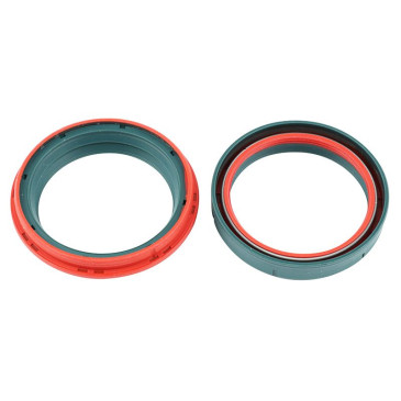 JOINT SPI ET CACHE POUSSIERE DE FOURCHE SHOWA 49 mm DUAL COMPOUND (DIAM SPI 49x60x10 mm) -SKF- 8050040149742