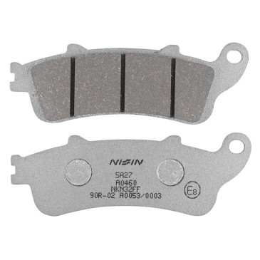 PLAQUETTE DE FREIN NISSIN POUR HONDA 250 FORZA 2000>2004 AV, 400 FJS SILVER WING 2006>2008 AV, 800 VFR 2006>2013 AR / KAWASAKI 650 EN VULCAN S 2015>2021 AV (2P-250NS) (SEMI METAL) 4044079100793
