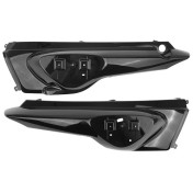 CARENAGE/COQUE AR SCOOT ADAPTABLE MBK 50 STUNT/YAMAHA 50 SLIDER NOIR BRILLANT (PAIRE) -P2R- 3700948305997