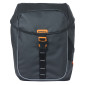 SACOCHE ARRIERE VELO DOUBLE BASIL MILES WATERPROOF 34L NOIR/ORANGE POUR SYSTEME MIK SUR PORTE BAGAGE (COMPATIBLE AVEC 211726 INCLUS) (34x16x43cm) 8715019183072