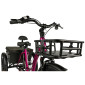 TRICYCLE ELECTRIQUE/VAE CITY LEADER FOX 24" CURTIS 2025 X MIXTE BORDEAUX 8V SHIMANO NEXUS MOTEUR ROUE AV BAFANG 36V 45Nm BATTERIE 16,7Ah (LARGEUR HORS TOUT 75cm, DEBATTEMENT 50mm) -HOUSSE ANTI PLUIE- 8592826110732
