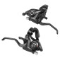 SHIFTERS-FOR ATB- SHIMANO STEF51 3x8 SPEED- -SILVER- (FOR V-BRAKE) (PAIR) "2 FINGER" 3667385000710