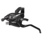 SHIFTERS-FOR ATB- SHIMANO STEF51 3x8 SPEED- -SILVER- (FOR V-BRAKE) (PAIR) "2 FINGER" 3667385000710