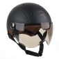 URBAN ADULT HELMET - REVOE KARM - MATT BLACK - Euro 57-58 Adjustable visor, removable ear protections (IN BOX) COMPATIBLE EBIKE/ESCOOTER - APPROVED EN1078+A11 3760328174469