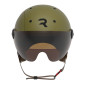CASQUE VELO ADULTE REVOE PREMIUM URBAIN/CITY KAKI MAT TAILLE 57-58 VISIERE REGLABLE, PROTECTION OREILLE AMOVIBLE (VENDU EN BOITE) COMPATIBLE EBIKE ET TROTTINETTE - HOMOLOGATION EN1078+A1 3760328174445
