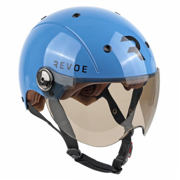 CASQUE VELO ADULTE REVOE PREMIUM URBAIN/CITY BLEU PETROL TAILLE 57-58 VISIERE REGLABLE, PROTECTION OREILLE AMOVIBLE (VENDU EN BOITE) COMPATIBLE EBIKE ET TROTTINETTE - HOMOLOGATION EN1078+A1 3707211775211