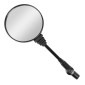 RETROVISEUR MOTO / QUAD / SCOOT /VELO UNIVERSEL REPLIABLE NOIR (AVEC COLLIER) (HOMOLOGUE CE) -P2R- 3700948308394