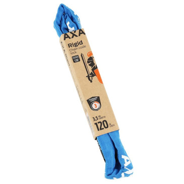 ANTITHEFT FOR BICYCLE - COMBINATION CHAIN LOCK AXA RIGID Ø 3.5mm L1.20M BLUE- Security level 7/15 8713249232348