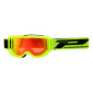 MASQUE/LUNETTES CROSS PROGRIP 3300 FL VISION GO MULTILAYERED JAUNE FLUO ECRAN MIROIR ROUGE ANTI-RAYURES/ANTI U.V./ANTI-BUEE (HOMOLOGUE CE-EN-N° AC-96025 REV.2) 0801766036186