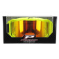 MASQUE/LUNETTES CROSS PROGRIP 3300 FL VISION GO MULTILAYERED JAUNE FLUO MAT ECRAN MIROIR ROUGE ANTI-RAYURES/ANTI U.V./ANTI-BUEE (HOMOLOGUE CE-EN-N° AC-96025 REV.2) 0801766036186