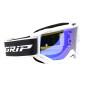 MASQUE/LUNETTES CROSS PROGRIP 3300 FL VISION GO MULTILAYERED BLANC MAT ECRAN MIROIR ARGENT ANTI-RAYURES/ANTI U.V./ANTI-BUEE (HOMOLOGUE CE-EN-N° AC-96025 REV.2) 0801766036117