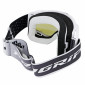 MASQUE/LUNETTES CROSS PROGRIP 3300 FL VISION GO MULTILAYERED BLANC MAT ECRAN MIROIR ARGENT ANTI-RAYURES/ANTI U.V./ANTI-BUEE (HOMOLOGUE CE-EN-N° AC-96025 REV.2) 0801766036117