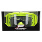 MASQUE/LUNETTES CROSS PROGRIP 3300 TR VISION GO JAUNE FLUO MAT ECRAN TRANSPARENT ANTI-RAYURES/ANTI U.V./ANTI-BUEE (HOMOLOGUE CE-EN-N° AC-96025 REV.2) 0801766036339