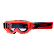 MASQUE/LUNETTES CROSS PROGRIP 3300 TR VISION GO ORANGE FLUO MAT ECRAN TRANSPARENT ANTI-RAYURES/ANTI U.V./ANTI-BUEE (HOMOLOGUE CE-EN-N° AC-96025 REV.2) 0801766036360