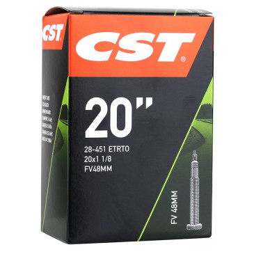 CHAMBRE A AIR VELO 20 x 1 1/8 CST VALVE PRESTA 48 mm 6933882564183