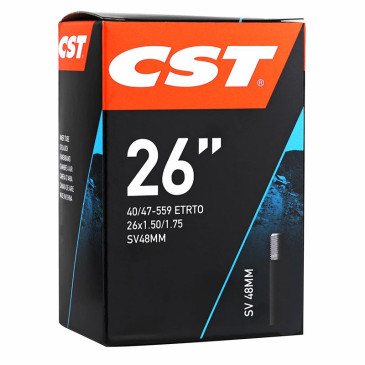 CHAMBRE A AIR VELO 26 x 1.50-1.75 CST VALVE STANDARD 48 mm 6933882565333