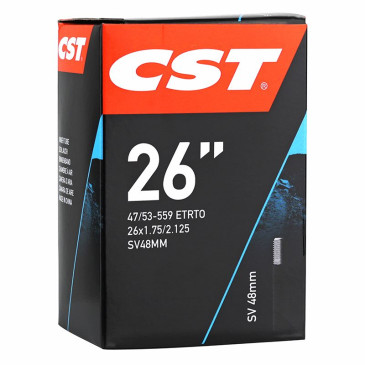 CHAMBRE A AIR VELO 26 x 1.75-2.125 CST VALVE STANDARD 48 mm 6933882560789