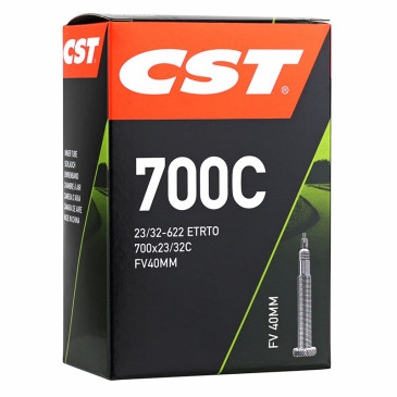 CHAMBRE A AIR VELO 700 x 25-32 CST VALVE PRESTA NOIR 40 mm 6933882564671