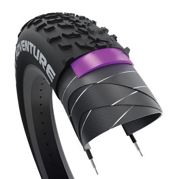 PNEU VTT 26 x 4.00 CST ADVENTURE ANTI-PERFORATION POUR FAT BIKE NOIR TR (100-559) 3667385003575
