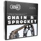 CHAIN AND SPROCKET KIT FOR BETA 125 RR ENDURO 2018>2020, RR ENDURO RACING 2018>2020 (OEM SPECIFICATIONS). -AFAM- 5400598155093