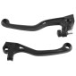 LEVIER DE FREIN/EMBRAYAGE MOTO OFF ROAD INCASSABLE APT BETA 125 RR 2018>, 250 RR 2015>, 350 RR 2024>, 480 RR 2015> NOIR (PAIRE) -POLISPORT- 5604415161834