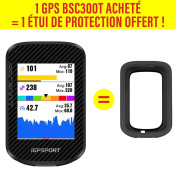 GPS / COMPTEUR IGPSPORT BSC300T COULEUR FULL TACTILE LCD - CARTOGRAPHIE / WIFI / ANT+ / AUTONOMIE 50H / MULTI FONCTIONS COMPATIBLE STRAVA ET KOMOOT EQUIVALENT GARMIN 840-1040 6970817351753