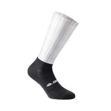 CHAUSSETTES/SOCQUETTES ETE GIST SPEED BLANC/NOIR 38/42 ANTIBACTERIEN, RESPIRANTE - HAUTEUR 20CM (PAIRE) -5856 8013271359755